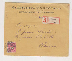 CROATIA HUNGARY VUKOVAR 1895  Nice Registered Cover - Croatia