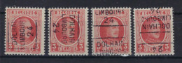HOUYOUX Nr. 192 Voorafstempeling Nr. 3306   DOLHAIN - LIMBOURG 24  A B C En D ; Staat Zie Scan ! - Roulettes 1920-29