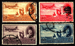 Egypt 1947 Mi 308_314 Air Post - Usados