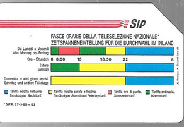 CARTE -ITALIE-PUBBLICHE-FASCE ORARIE-Ref N°16-Catalogue Golden-5000L/31/12/93-Carta Telefonica/Telefonk-Utilisé-BE-RARE - Pubbliche Precursori