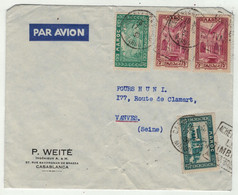 France Ex-colonies // Maroc // Lettre Par Avion De Casablanca Pour Vanves (France) - Briefe U. Dokumente