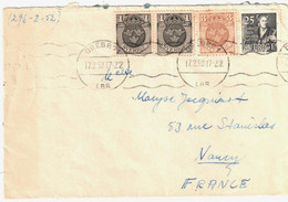 OREBRO1 Letter To Nancy France 1 Ore 3 Ore 25 Chrito Pher Polhem Cancel 17 2 1952 - Covers & Documents