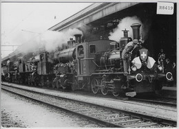 Personenbahnhof St. Gallen - Degersheim Dampflokifest 4 Lokomotive Kurz Vor Der Abfahrt - Bahn - Degersheim