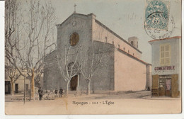 CPA 13 : N°1112 - MARSEILLE - MAZARGUES - L'Eglise - édition Lacour-ANIMEE--  CIRCULEE 5/6/05 TBE COLORISEE - Quatieri Sud, Mazarques, Bonneveine, Pointe Rouge, Calanques