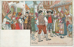 CPA ILLUSTRATEUR PAUL KAUFFMANN / COSTUMES D'ALSACE - Kauffmann, Paul