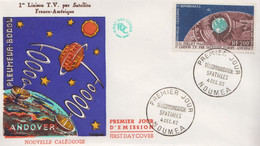 Enveloppe  FDC  1er Jour   NOUVELLE CALEDONIE   Communications   Spatiales   1962 - FDC