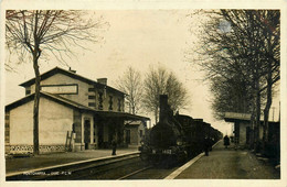 Pontcharra * St Forgeux * Carte Photo * La Gare PLM * Train Locomotive * Ligne Chemin De Fer De L'isère - Pontcharra