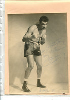 BOXE - Photo Harcourt 18 X 24 Avec Signature Autographe à Identifier - Sportifs