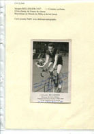CYCLISME - Jacques BELLENGER - 8 Fois Champion De France De Vitesse Dédicace Autographe Sur Carte Postale - Sportspeople