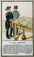 ► CHROMO Militaria - Jeux De Table De Duel - Chocolat Duroyon & Ramette - Cambrai - Duroyon & Ramette