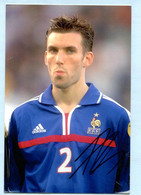 FOOTBALL - ANTHONY REVEILLERE [ OLYMPIQUE LYONNAIS Equipe De FRANCE]signature Autographe Sur Photo 10 X 15 Cm - Deportivo