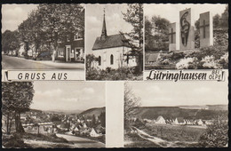 D-57462 Olpe- Lütringhausen - Alte Ansichten - Straße - Kirche - Friedhof - Nice Stamp - Olpe