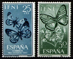 Ifni 1963 Mi 224-225 Butterflies - MNH - Ifni