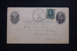 ETATS UNIS - Entier Postal + Complément De Hillsboro Pour La France En 1907 - L 97448 - 1901-20