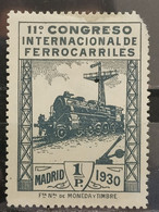 España. 1930. XI Congreso Ferrocarriles. Edifil 479 * - Nuevos