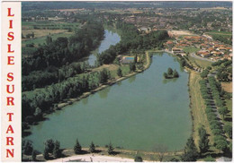 81. Gf. LISLE-SUR-TARN. Vue Aérienne Sur Le Lac Et La Ville. 136 - Lisle Sur Tarn