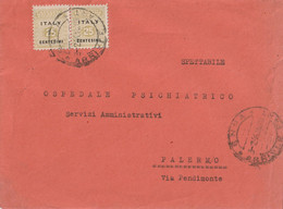 Busta -  AMGOT Coppia 25cent - Occup. Anglo-americana: Sicilia