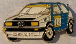 RALLYE - VOITURE N°12 - CAR - AUTOMOBILE - AUTO - VW - VOLKSWAGEN - CERF AUTO -         (ROSE) - Rally