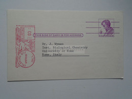 D179149 USA  Meter Uprated Stationery -1965 Oklahoma  Med. Res.  - Petar Alaupovic  To Dr.Jeffries Wyman - 1961-80