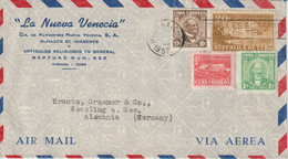 Cuba 1957 Lettre Par Avion Pour L'Allemagne - Covers & Documents