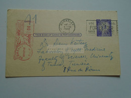 D179160 USA Meter Uprated Stationery-1962 Berkeley  University Of California - Wei Young  To Dr. Denis Kertesz -Tunis - 1961-80