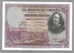 EspagneVelasquez - 50 Pesetas