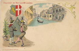 REF4228/ CP-PK Bruxelles Souvenir De Venise à Bruxellres Expo MINT - Fêtes, événements