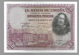 Espagne Velasquez - 50 Pesetas