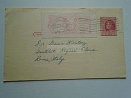 D179171 USA Stationery Uprated With Meter 1957-Central Islip State Hospital N.Y.-Jack J Heyman To Dr. Denis Kertesz-Rome - 1941-60