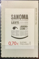 FINLAND 2006 MNH STAMP ON JOURNALISM NEWS - Unused Stamps