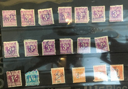 (stamp 7-5-2021) Selection Of Used 19 Australian "stamp Duty" (off Paper) AS SEEN On Photo - Fiscales