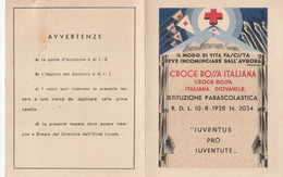 Tessera - Croce Rossa Italiana  1928 - Tarjetas De Membresía