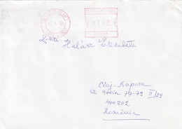 95742- TOROKBALINT, AMOUNT 160 RED MACHINE STAMP ON COVER, 2005, HUNGARY - Cartas & Documentos