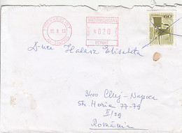 95741-TOROKBALINT, AMOUNT 20 RED MACHINE STAMP ON COVER, 2003, HUNGARY - Lettres & Documents