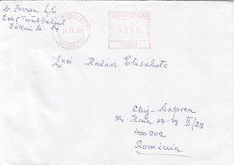 95744- TOROKBALINT, AMOUNT 60 RED MACHINE STAMP ON COVER, 2005, HUNGARY - Covers & Documents