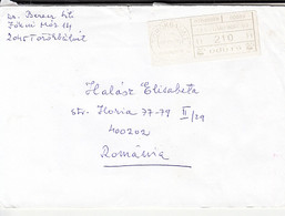 95756- TOROKBALINT, AMOUNT 230 MACHINE PRINTED STICKER STAMP ON COVER, 2009, HUNGARY - Cartas & Documentos