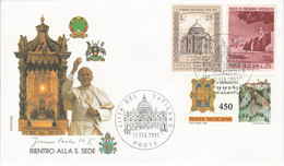 VATICAN 1993 RETOUR PAPE JEAN PAUL II - Machines à Affranchir (EMA)