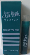 JEAN PAUL GAULTIER Le Male  échantillon Eau De Toilette 1 Ml Avec Boite - Echantillons (tubes Sur Carte)