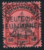 1906, 80 Pfg. Kaiseryacht Mit Luxusstempel HERBERTSHÖHE (Nr. 15) - Duits-Nieuw-Guinea