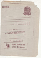 EFO, Eror, Paper Creased, 75p Peocock Inland Letter Card, Postal Stationery, India Unused - Inland Letter Cards