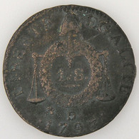 Révolution Française, Convention, Sol Aux Balances 1791 D°, Gad: 19, TB - 1792-1975 Convention (An II – An IV)