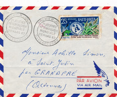 LETTRE PREMIER JOUR MÉTÉOROLOGIQUE OUAGADOUGOU HAUTE VOLTA 1962 - Briefe U. Dokumente