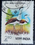 138. INDIA 1980 USED STAMP BIRDS, INDIAN BUSTARD . - Otros & Sin Clasificación