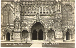 WEST PORCH, SALISBURY CATHEDRAL, SALISBURY. UNUSED POSTCARD F2 - Salisbury