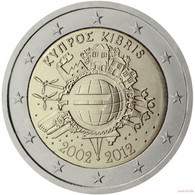 [C0246] Chipre 2012; 2€ - 10 Aniversario Del Euro (UNC) - Zypern