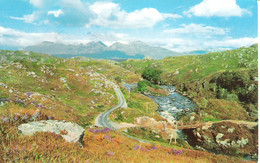 THE RIVER INVER, LOCHINVER, SCOTLAND. USED POSTCARD Fa5 - Sutherland