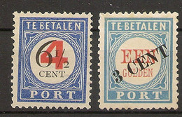 HOLANDA TASAS Y TIMBRES YVERT 40/41 (*) Mng Serie Completa 1909/1910 NL520 - Portomarken