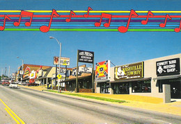 MUSIC ROW, NASHVILLE, TENNESSEE, UNITED STATES. UNUSED POSTCARD Fg1 - Nashville