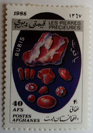 Afghanistan 1988 Pierre Précieuse Rubis Yvert 1430 * MH - Minerali