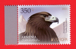Armenien/Armenie/Armenia 2021, Europa  CEPT, Endangered National Wildlife, Golden Eagle, Bird, Fauna - MNH - Armenië